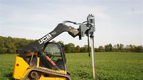 hydraulic post driver skid steer cheapest|vibrating post driver for skid steer.